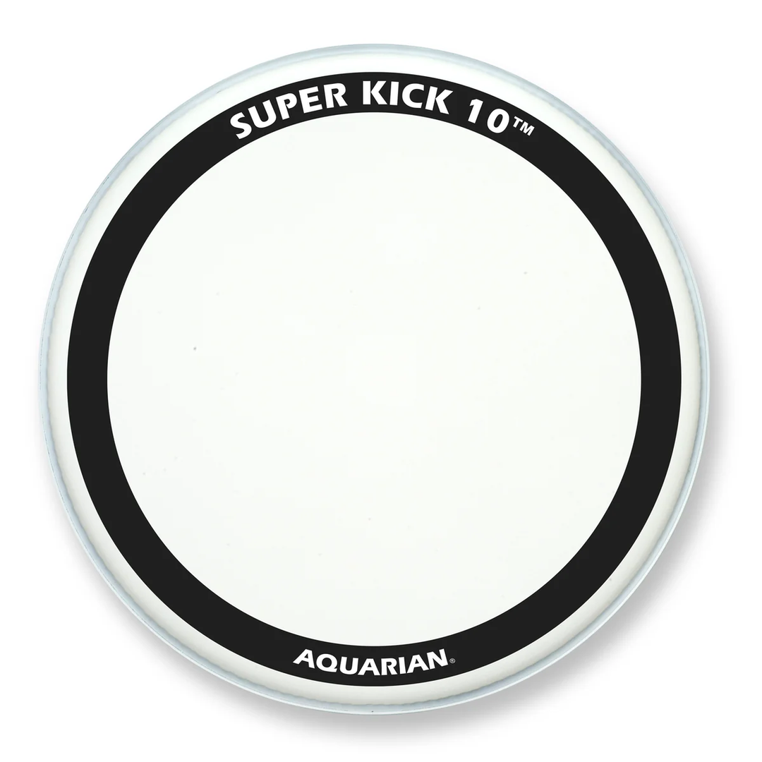 Aquarian TCSK10-22 Superkick 10, Texture Coated 10/10 Double Ply Bass Drumhead with SK Floating Muffle Ring