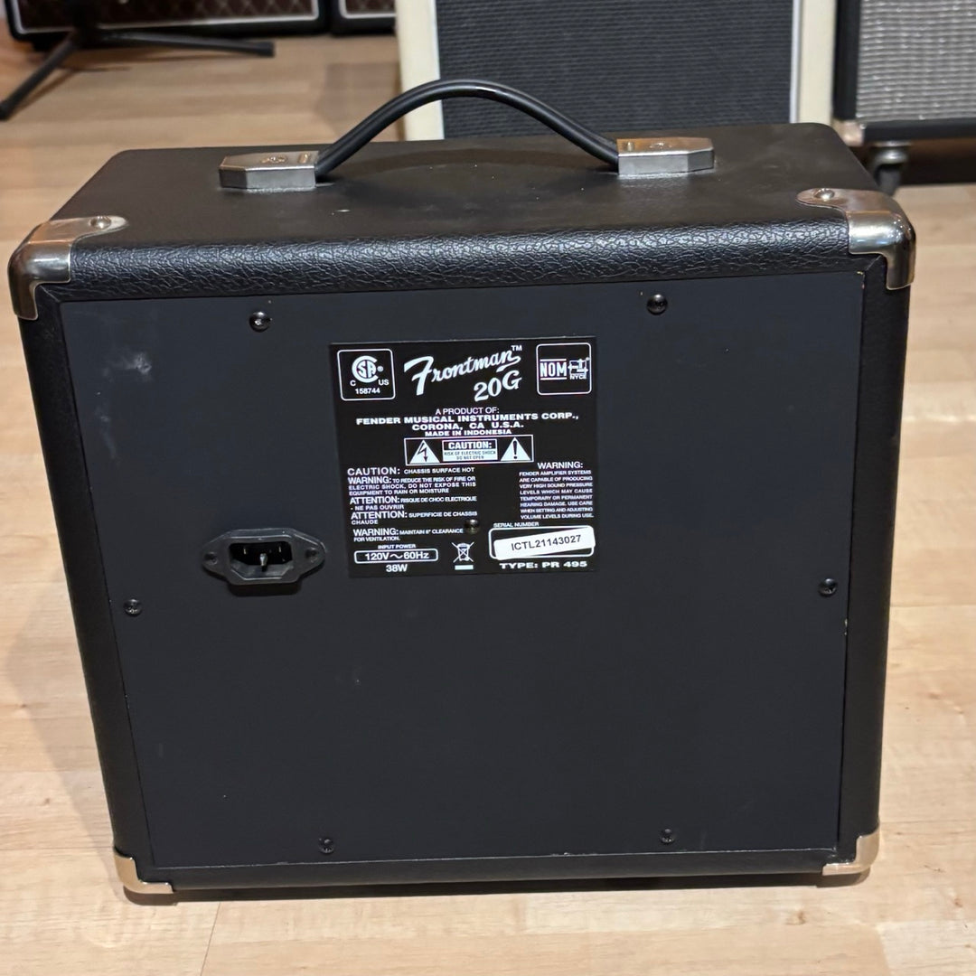 Used Fender Frontman 20G / 20 Watt Dual Channel Guitar Amp (Black & Silver-2021) - View 5