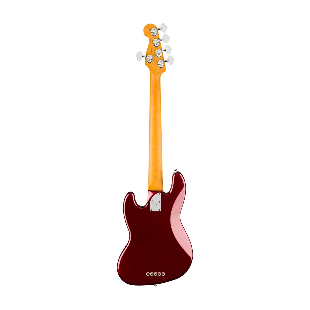 Fender American Professional Jazz Bass V Maple Fingerboard 5-String Electric Bass (Oxblood)