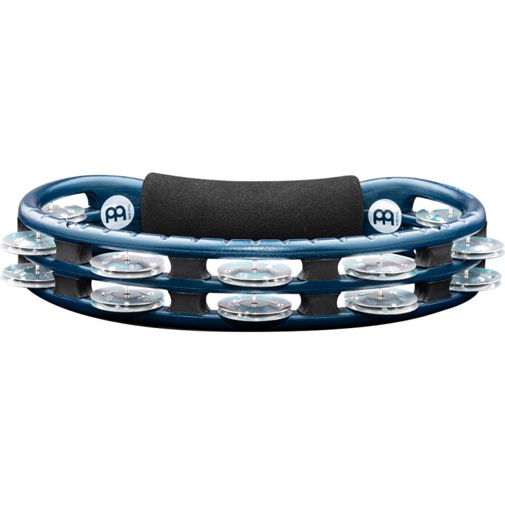 Meinl Percussion Traditional Hand Held ABS Tambourine Dual row Blue Aluminum jingles