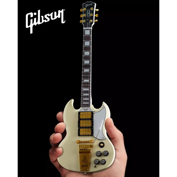 Gibson GG-222  1964 SG Custom White 1:4 Scale Mini Guitar Model