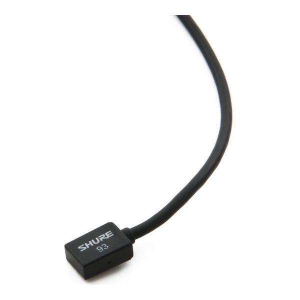 Shure WL93 Miniature Lavalier Microphone Black 4-Foot