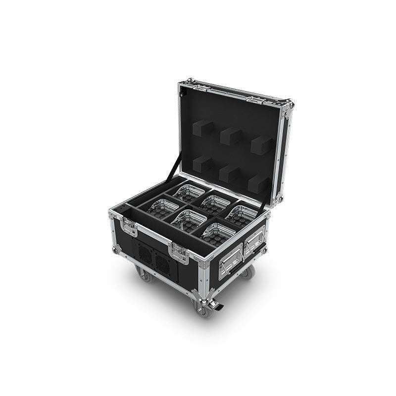 Chauvet Pro WELL-FITXX6 Kit of (6) IP65 Wireless LED Wash Comes in chargeable flight case with RF remote