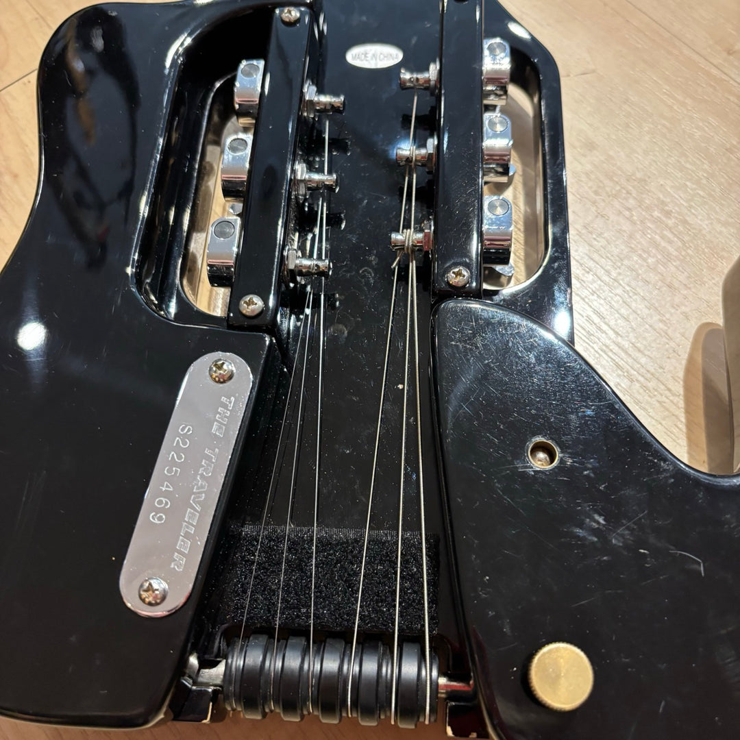 Electric Traveler - Speedster Travel Electric Guitar w/ HB Pickup & Gig Bag (V1 - Black) - USED