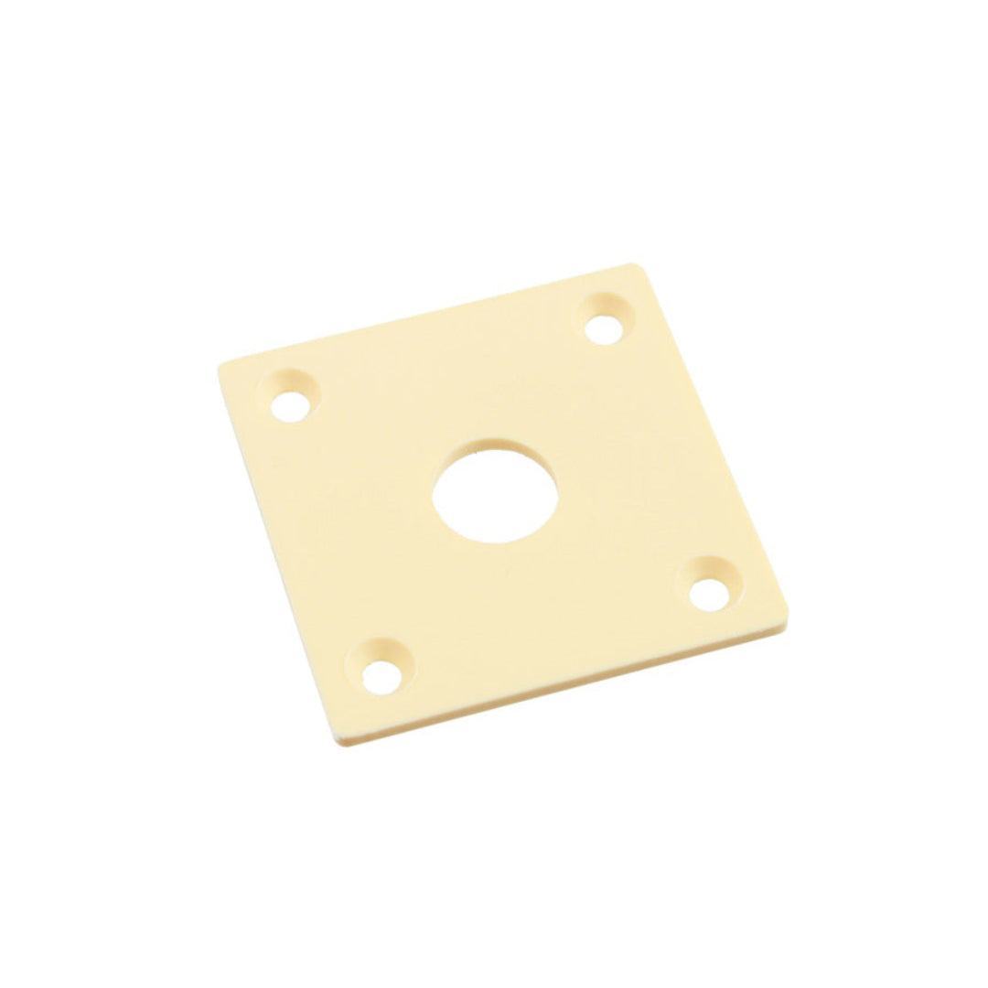 Allparts AP-0635 Vintage-style Square Jackplate for Les Paul® Ivory