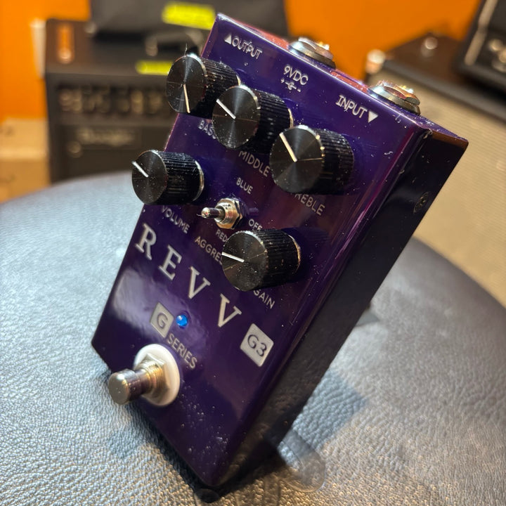 Revv - G3 Overdrive - Distortion w/ Box  (V1 - Purple) - USED