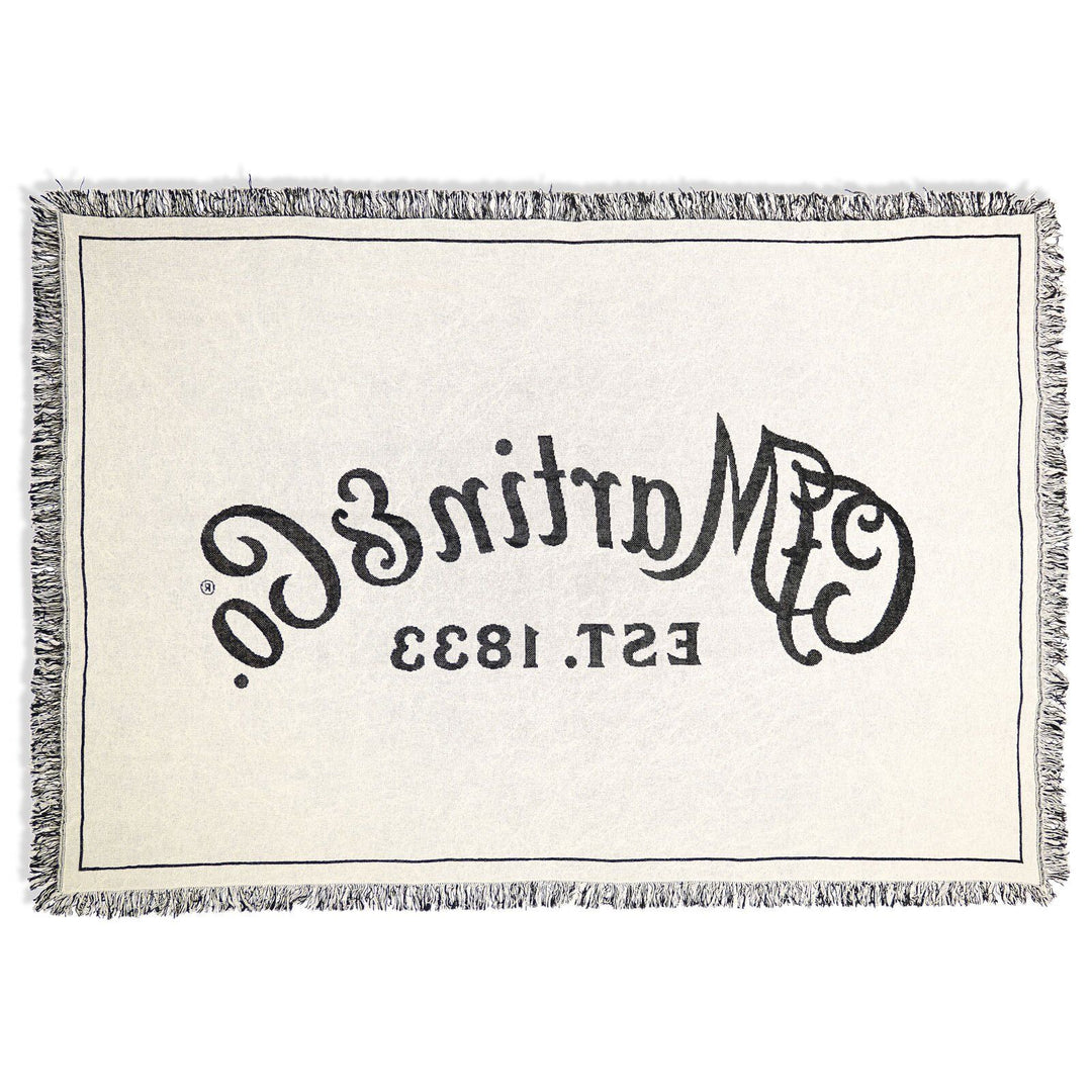 Martin 18N0398 Black with Ivory Logo – Coverlet, 48 x 68