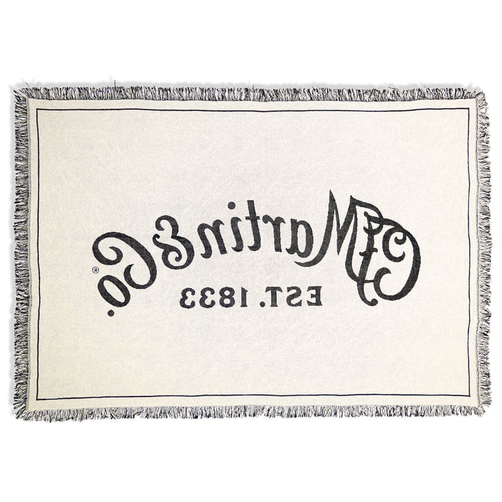 Martin 18N0398 Black with Ivory Logo – Coverlet, 48 x 68