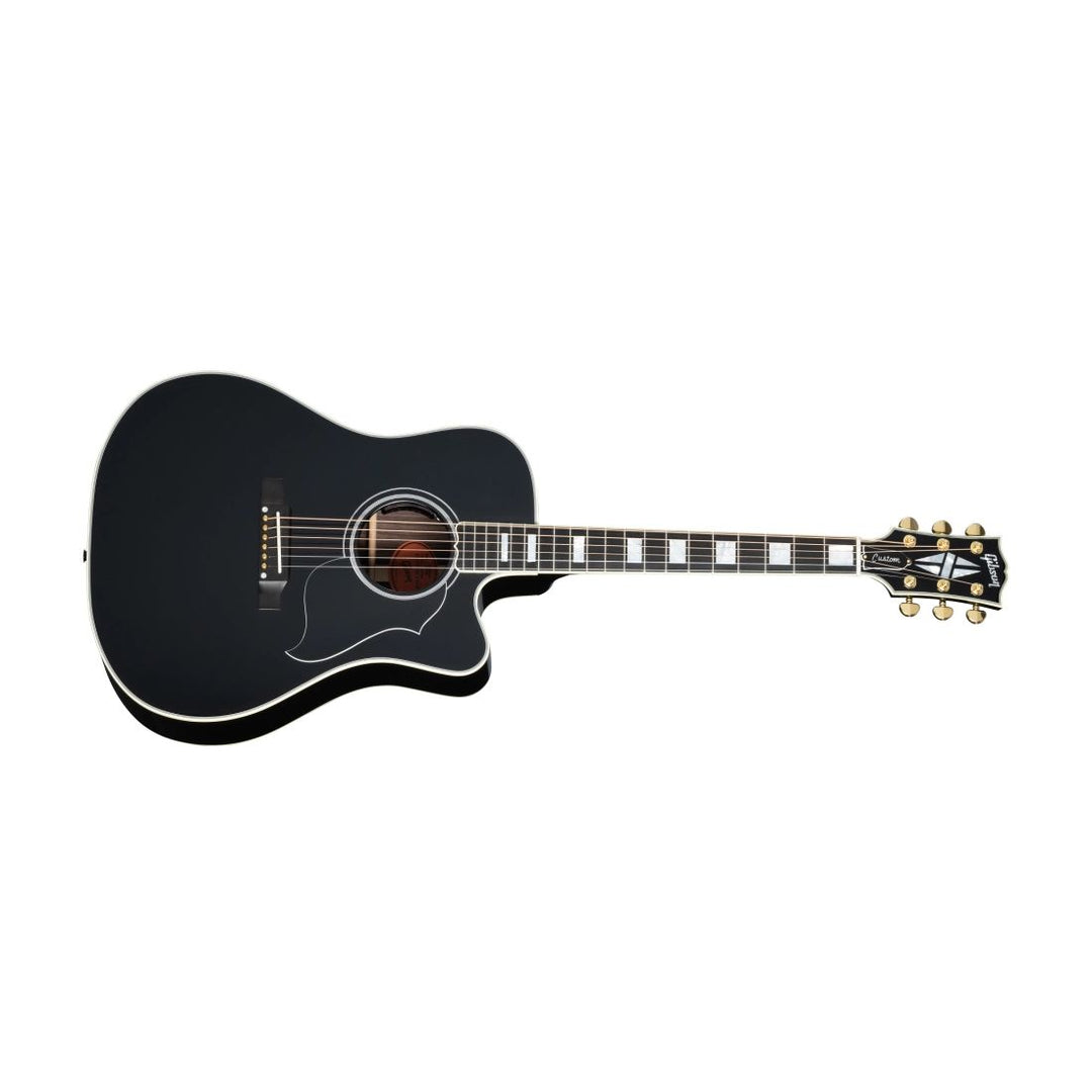 Gibson Custom Shop Songwriter EC Custom Acoustic/Electric Guitar with Hardshell Case - Ebony