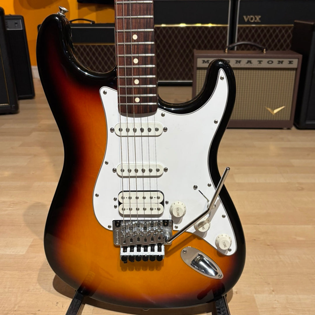 Fender -  Floyd Rose II Fat Strat w/ Squier Badged Hard Shell Case (Rosewood - 3TSB - 2000) - USED