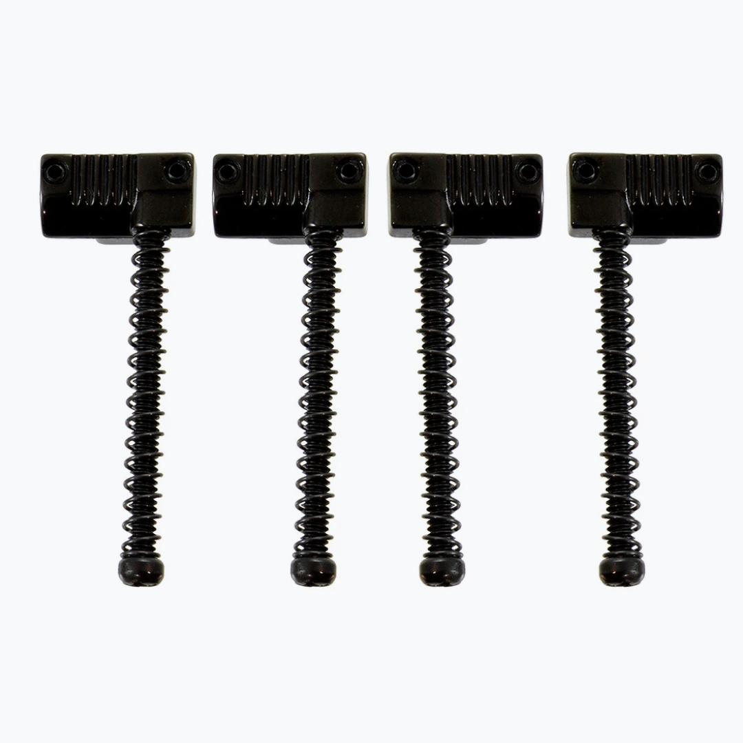 Allparts BP-2071 Grooved Saddles for Omega Bass® and Badass Bass Bridge Black