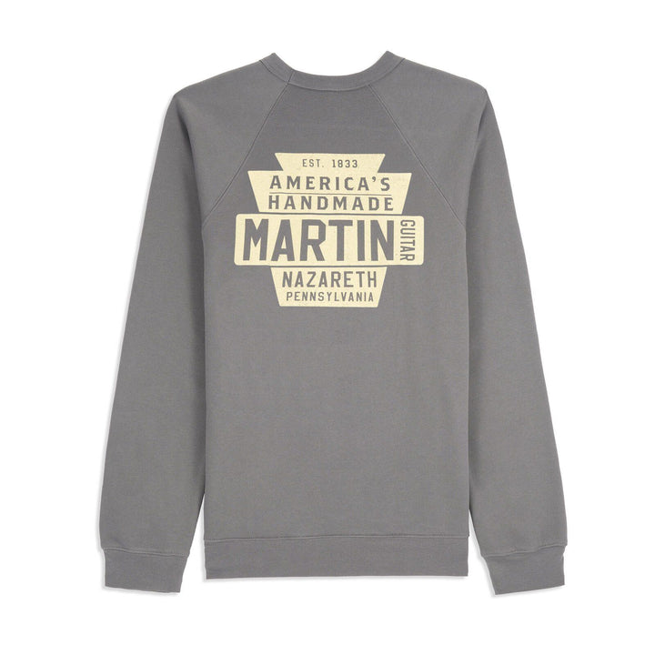 Martin 18CM0241L Keystone Asphalt – Adult Crew Sweatshirt, Size L