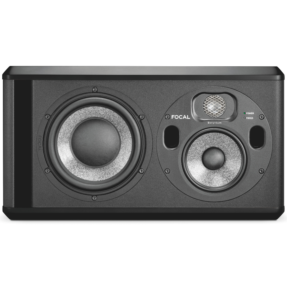 Focal TRIO 6 3-way active monitor - Black / 8" LF woofer + 5" midrange + 1" Beryllium tweeter + Dual Focus Mode - Black