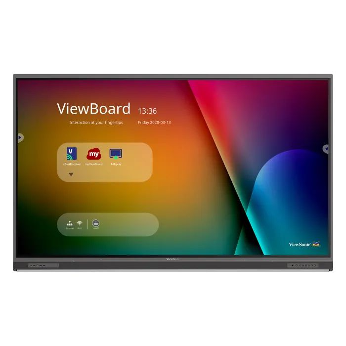 ViewSonic IFP8652-1C – 86" ViewBoard® 4K Ultra HD Interactive Flat Panel, Mic + USB-C, 3840x2160