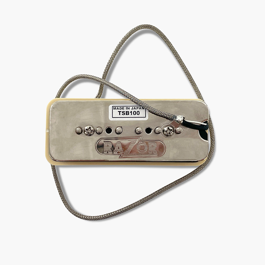 Allparts RZR-10075 Razor®  Hihō Hidden Gem Single-Space Stacked Humbucking Pickup - P90 Replacement - Cream