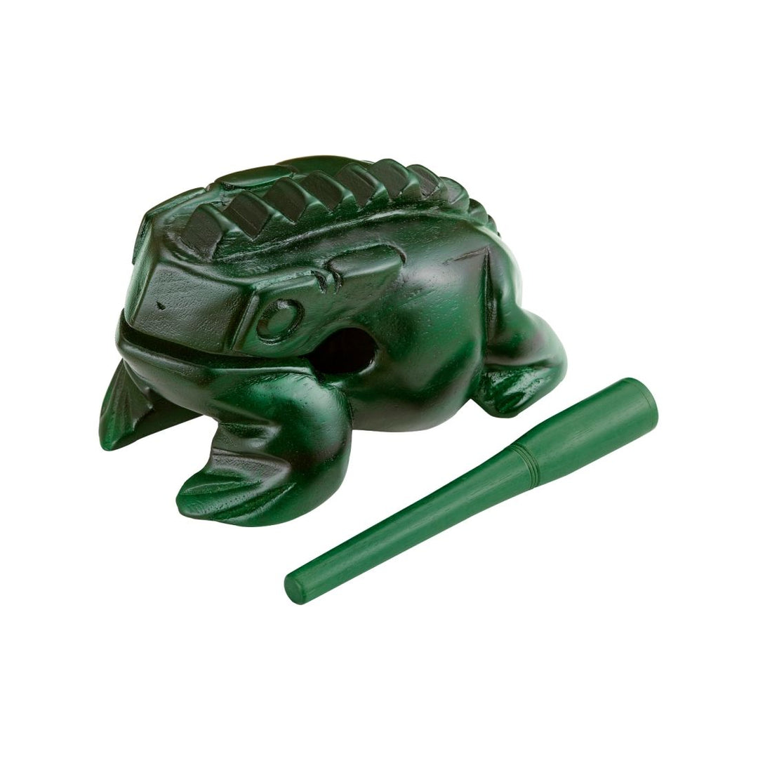 Meinl Nino Wood Frog Guiro, X-Large - Green