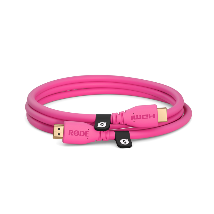 Rode HDMICABLE1.5M-P 1.5M - 2.0 HDMI Cable, (dia 6mm) - Pink