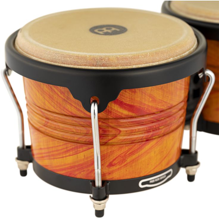 Meinl Percussion MarathonÂ® Designer Series FWB190 Wood Bongo Amber Flame