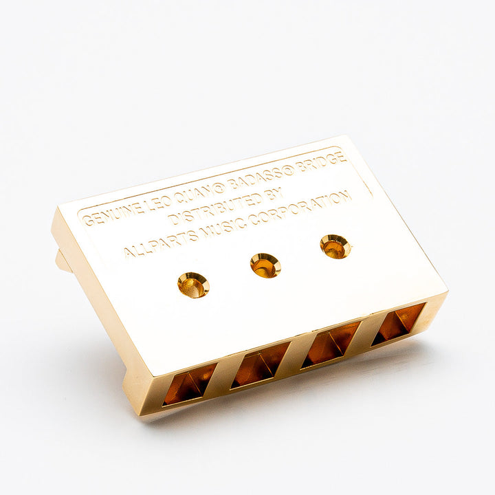 Allparts BB-3341-002 Leo Quan® Badass I™ Bass Bridge, 4 String - Gold