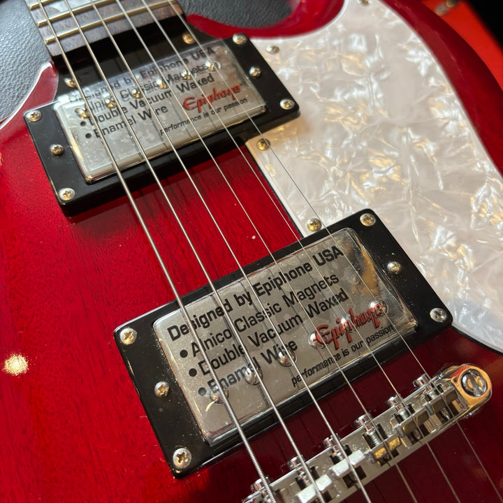 Epiphone - G400 SG STD '62 RI Vintage Cherry  w/ NEW Rouge Valley Gig Bag (2007) - USED