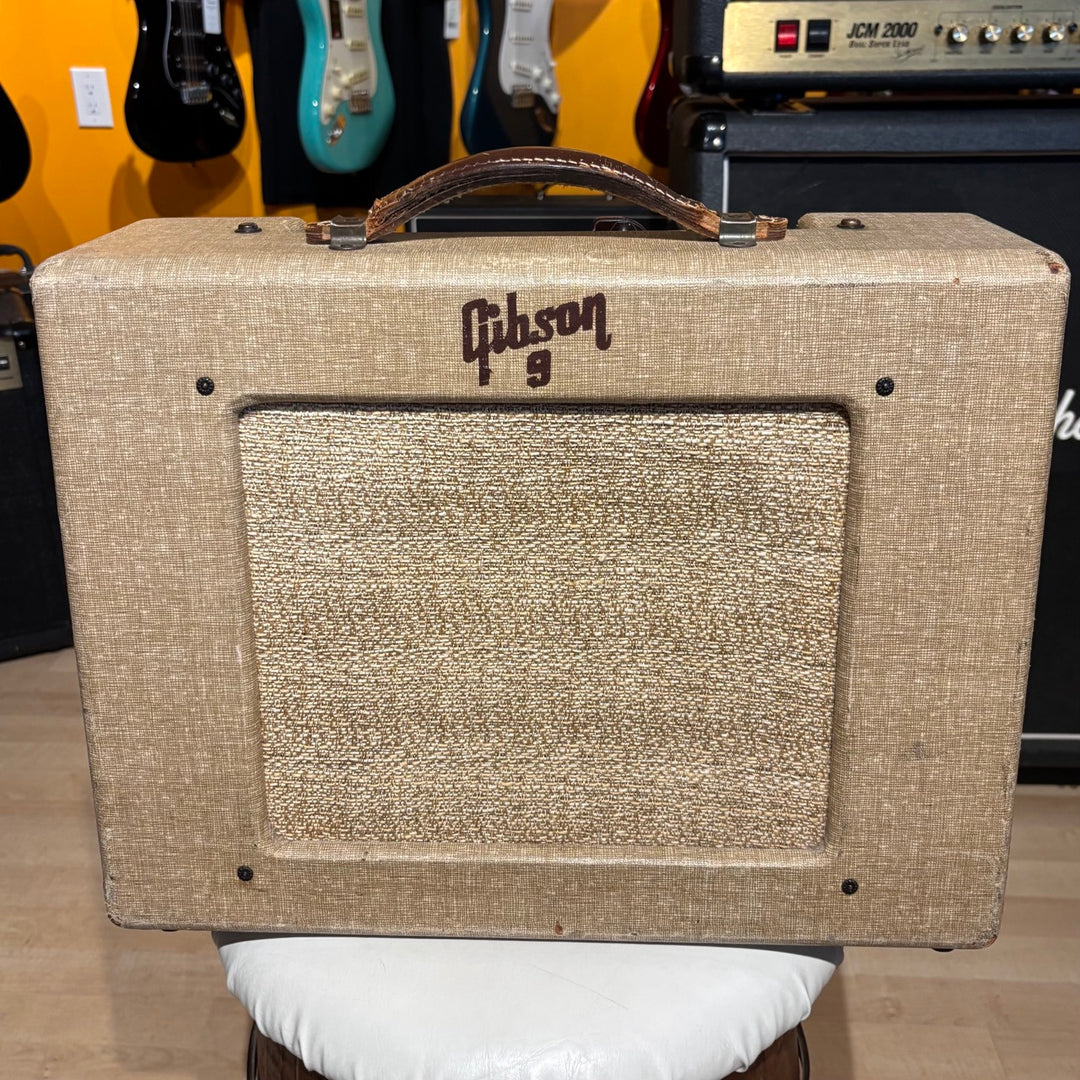 Vintage 1955 Gibson GA-9 Blonde Tube Combo w/ Original Jensen 10" Speaker - USED