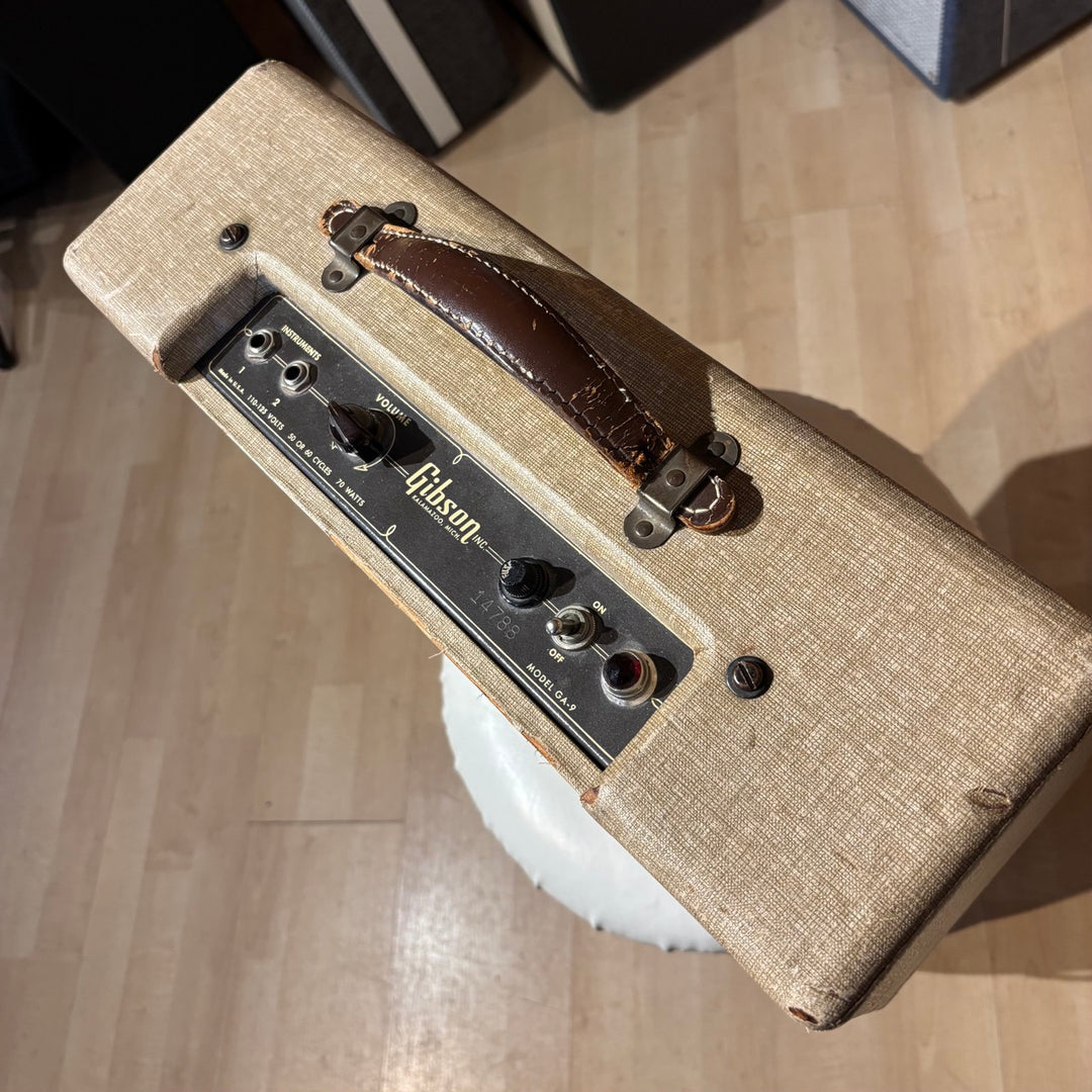 Vintage 1955 Gibson GA-9 Blonde Tube Combo w/ Original Jensen 10" Speaker - USED