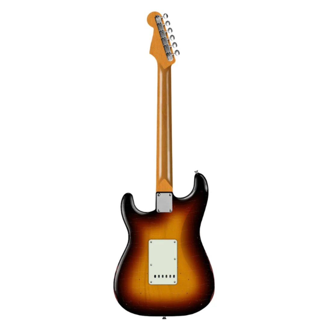 Fender Dealer Exclusive Vintera® Road Worn® '60s Stratocaster® Rosewood Fingerboard Electric Guitar (3-Color Sunburst)