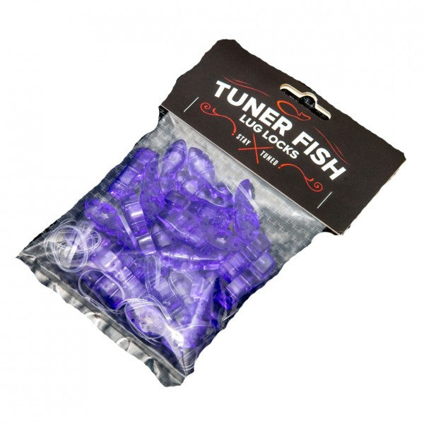 TFPU24- Tuner Fish Lug Locks- Purple 24 Pack