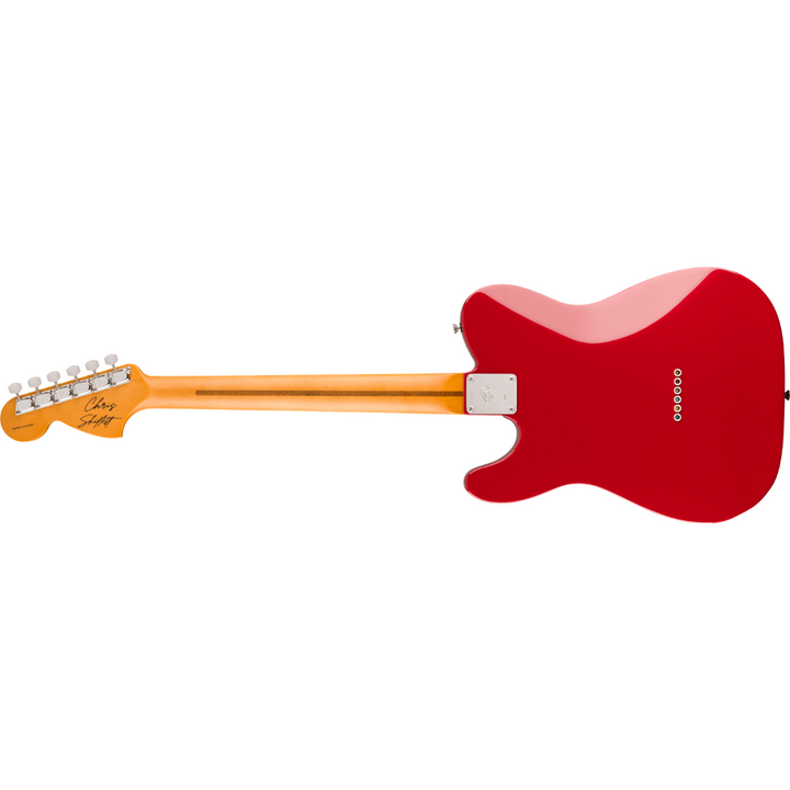 Fender USA Chris Shiflett Cleaver Telecaster Deluxe, Rosewood Fingerboard (Dakota Red) Electric Guitar