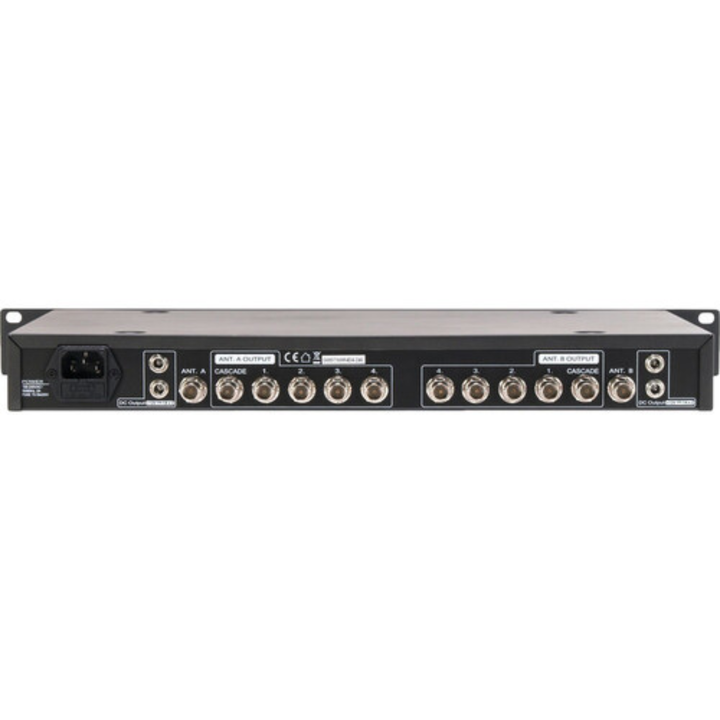 RF Venue DFIN-IPXDISTRO4 Diversity Fin IPX Antenna & DISTRO4 4-Channel UHF Distribution System Bundle (Black, 470 to 928 MHz)
