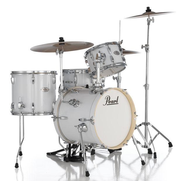 Pearl MDT564C Midtown 4-piece Kit w/ Hardware (no cymbals) - #33 Pure White