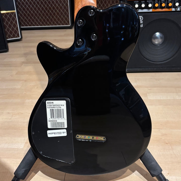 Godin - LG Signature FM-Trans Black Seymour Duncan Loaded w/Godin Gig Bag (2003) - USED