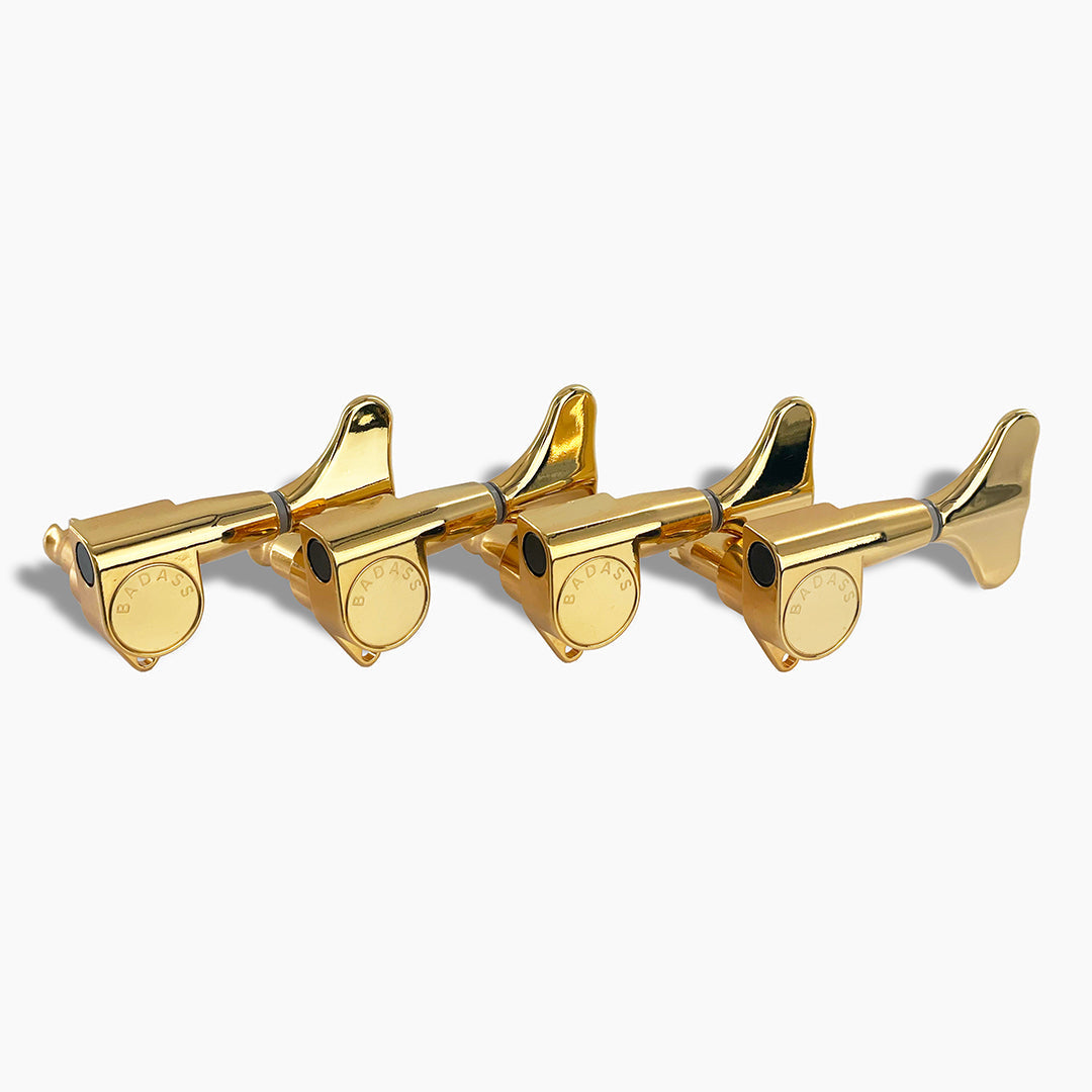Allparts TK-7815-002 Leo Quan® Badass SGT™ Bass Keys - Sealed - 4-in-line set, Gold