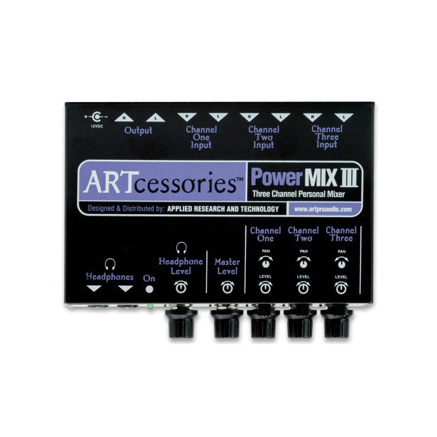 Art POWERMIX III 3-Channel Stereo Mini Mixer