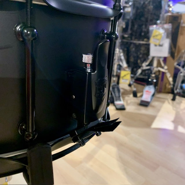 SJC Drums Alpha Steel Black Metal Snare Drum 6.5x14