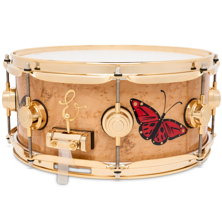 DW DREX5513SSG-SE Sheila E. Collector’s Series ICON Snare, 5.5 x 13" - Birdseye Maple