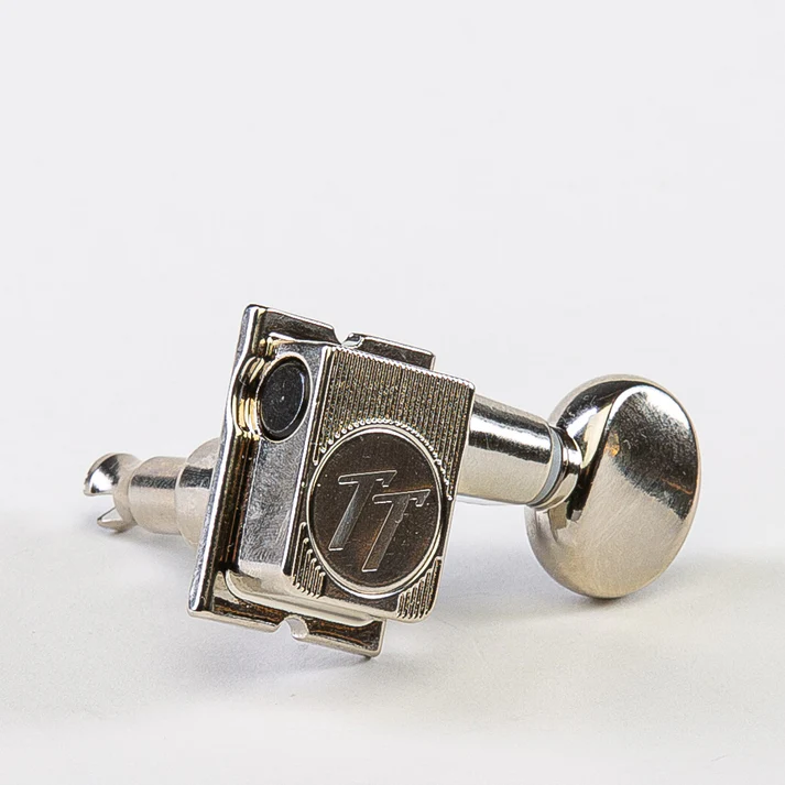 Allparts TK-7136-001 True Tune - Vin Mod 6IL Staggered Post - Oval Button - Nickel