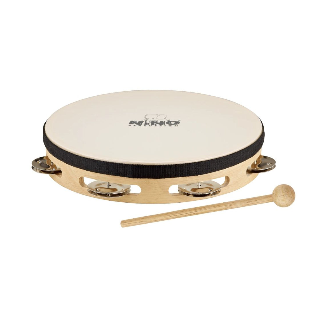 Meinl Nino Headed Wood Tambourine 8'' 1 Row