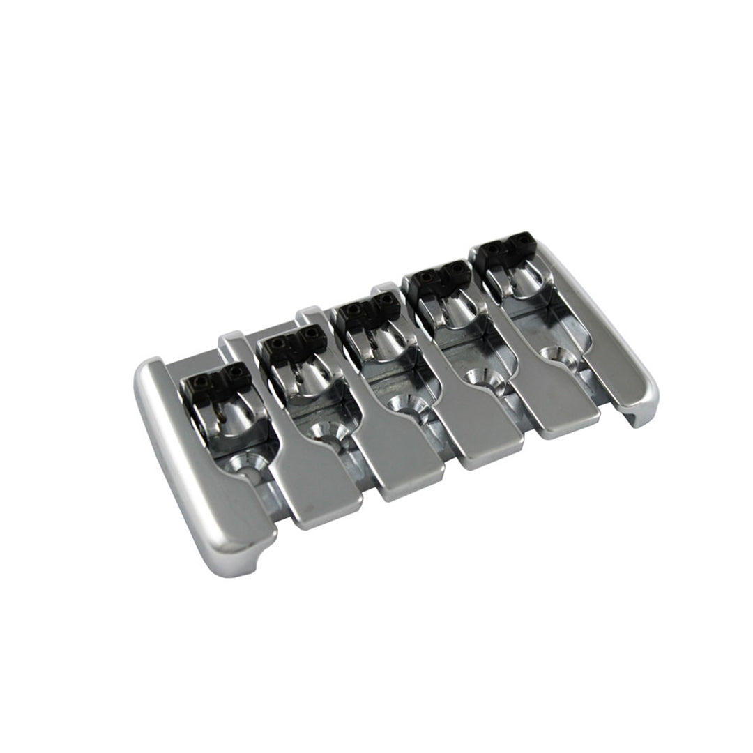 Allparts BB-3538 Modern Quick Release 5-string Bass Bridge Chrome
