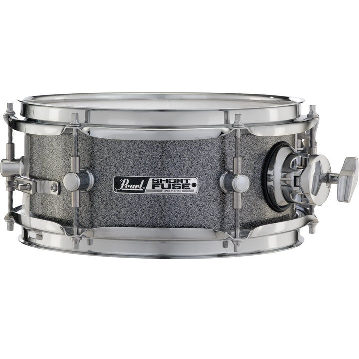 Pearl SFS10C708 -Short Fuse 10''x4.5'' Snare Drum with Mount and Clamp/ Grindstone Sparkle