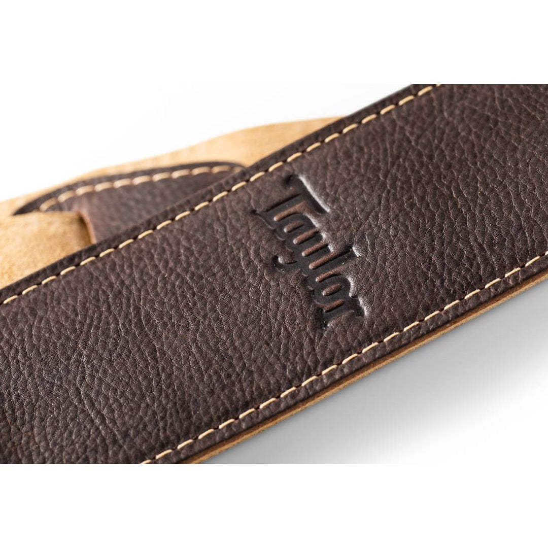 Taylor Guitars 2.5'' Leather Guitar Strap w/Suede Back - Chocolate Brown