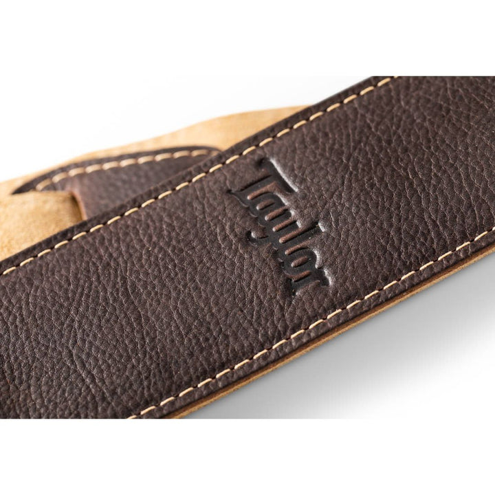 Taylor Guitars 2.5'' Leather Guitar Strap w/Suede Back - Chocolate Brown