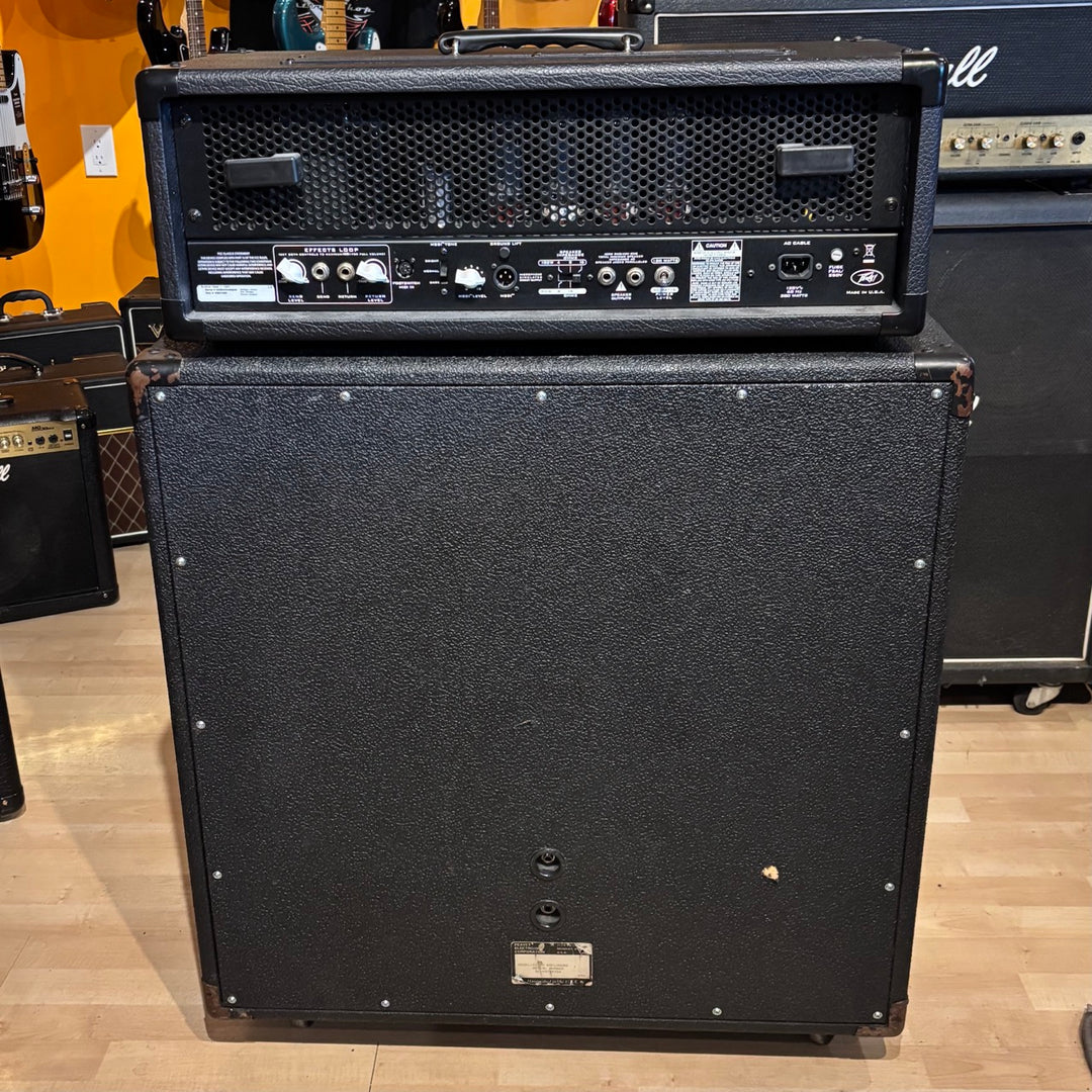 Peavey - USA Butcher 50-100 Watt Head & 90's VTM Butcher 412 w/ Foot Controller & 25' MIDI Cable - USED
