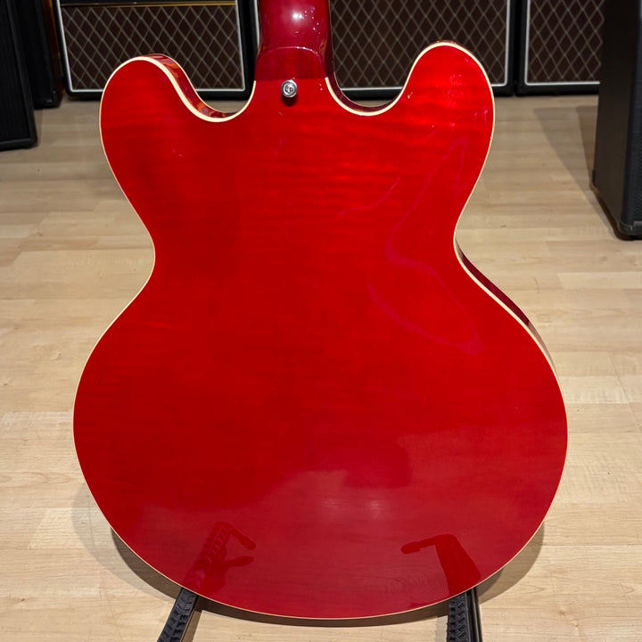 Gibson - Memphis ES-335 Dot Cherry AAA Figured Maple w/ PRO Headstock Repair OHSC & COA (2012) - USED