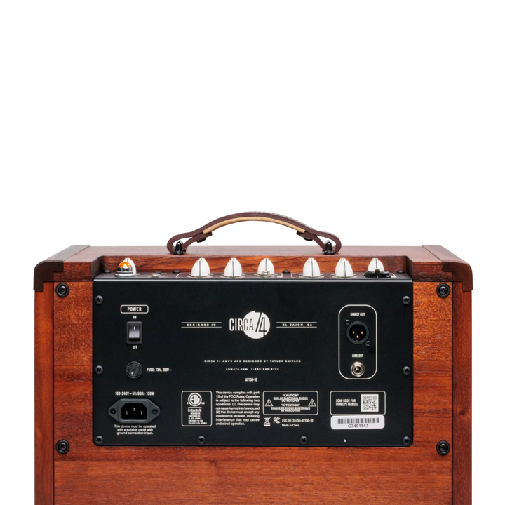 Taylor Circa 74 AV150-10 Acoustic Amplifier and Vocal System, Mahogany with stand Acoustic Guitar