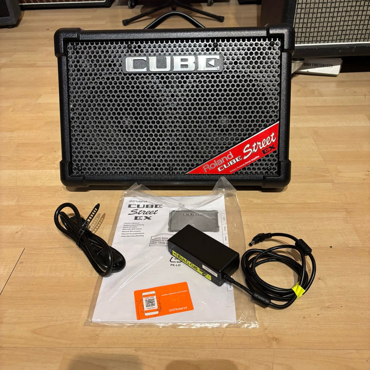 Roland - CUBE Street EX - 50 Watt Instrument Amp  w/ Roland PWR Supply & User Guide - USED