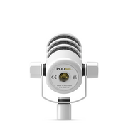 Rode PodMic Dynamic Podcasting Microphone - White