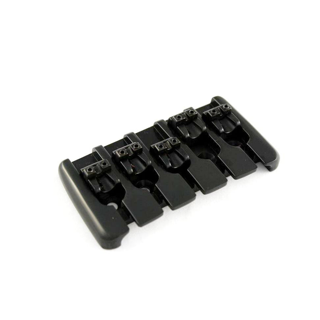 Allparts BB-3538 Modern Quick Release 5-string Bass Bridge Black