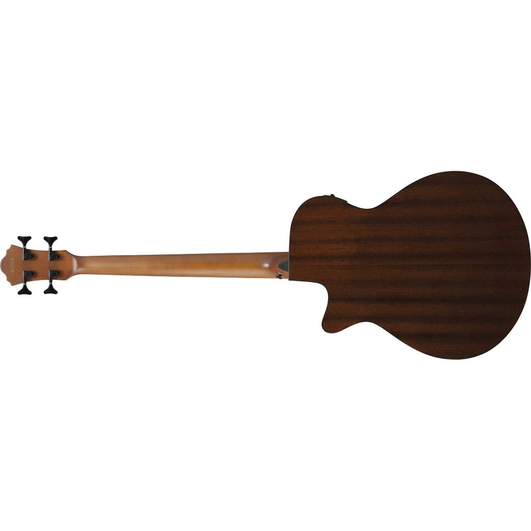 Ibanez AEGB24FEMHS Acoustic/Electric Fretless Bass Guitar - Mahogany Sunburst