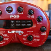 Line 6 - POD (V1)  w/ Footboard Controller & Power Supply and Cables  - Used
